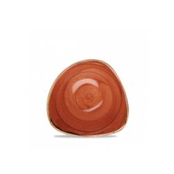 Cuenco triangular de cerámica vitrificada Stonecast Churchill naranja 15,3 cm