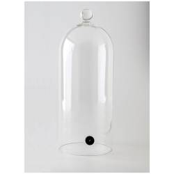 Cloche à cocktail avec valve 100% verre Chef 30x12 cm