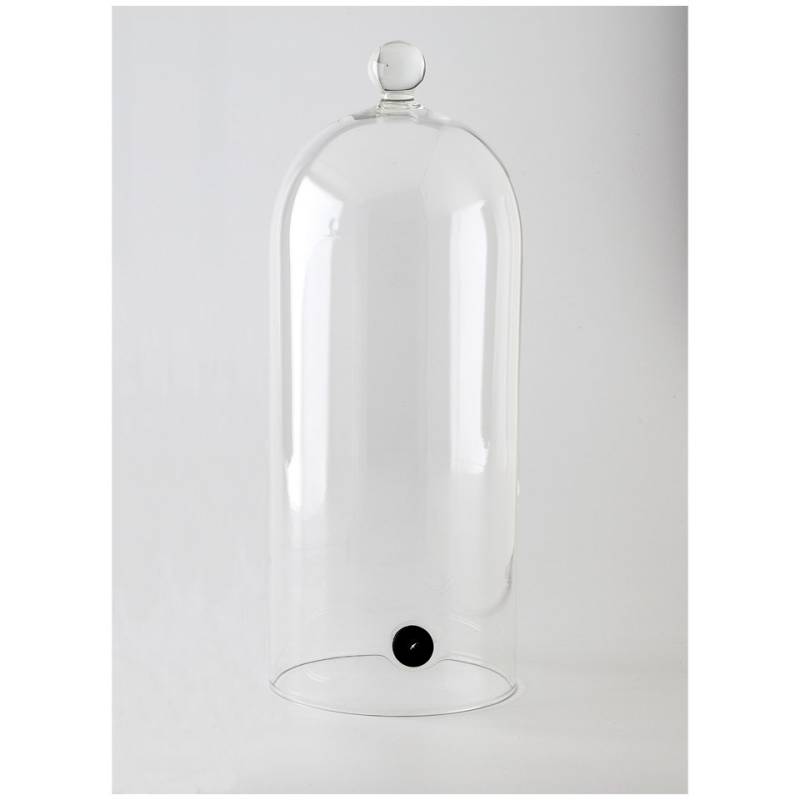 Cloche à cocktail avec valve 100% verre Chef 30x12 cm