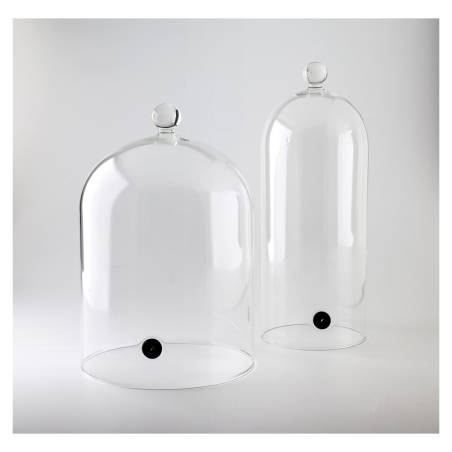 Campana de cóctel con válvula 100% vidrio Chef 30x12 cm