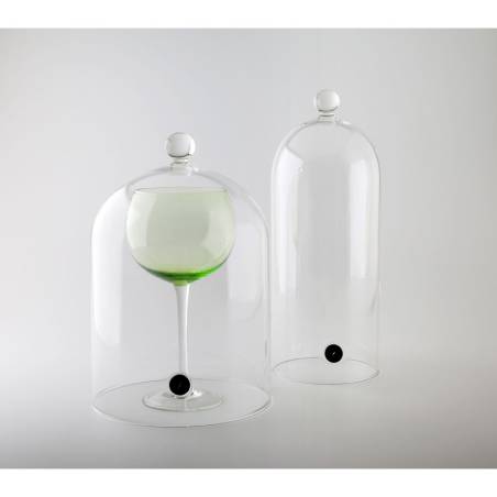 Campana de cóctel con válvula 100% vidrio Chef 30x12 cm
