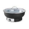 Chafing dish eléctrico Tesino Hendi de acero inoxidable y polipropileno
