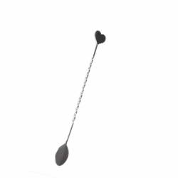 Cuchara de bar Reina de Corazones de acero inoxidable 31,5 cm