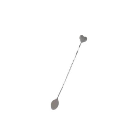 Cuchara de bar Reina de Corazones de acero inoxidable 31,5 cm