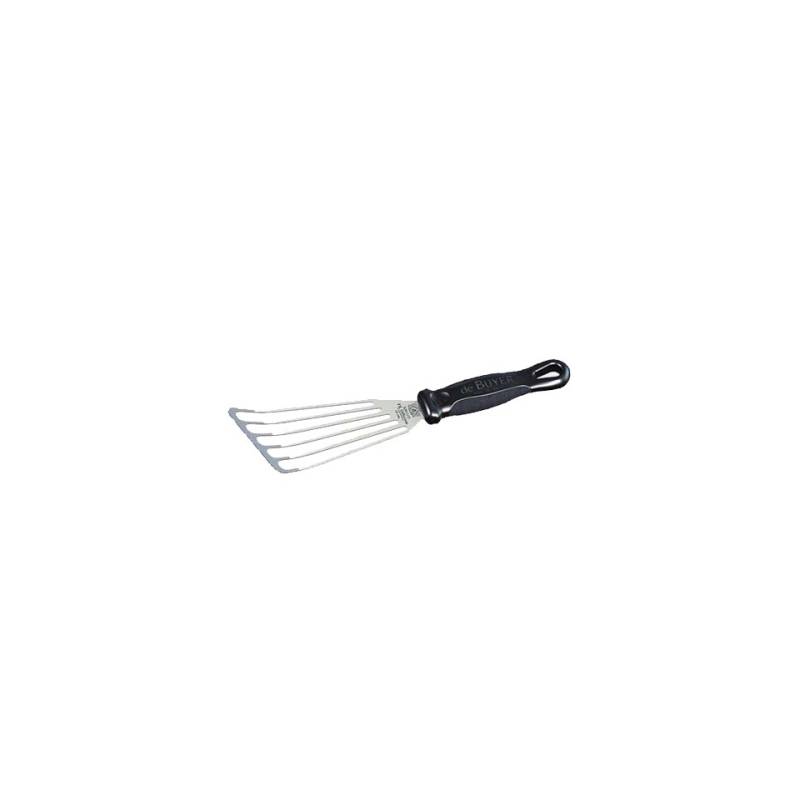 Espátula flexible perforada de acero inoxidable De Buyer 14 cm