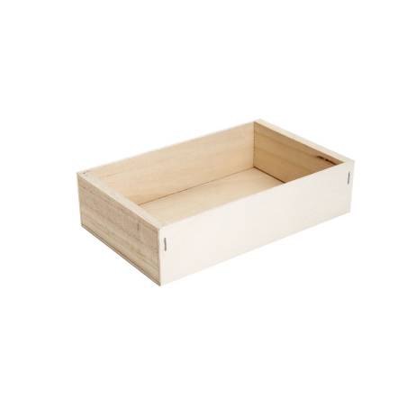 100% Chef Boîte à fruits de mer en bois cm 21x13x5