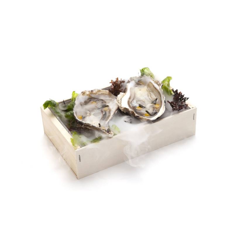 Caja de madera para marisco 100% Chef cm 21x13x5