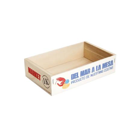 Caja de madera para marisco 100% Chef cm 21x13