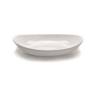 Plato ovalado de porcelana blanca de hotel cm 36