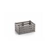Caja de fibra de madera y pp gris 11x7x5 cm