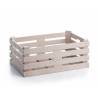 Caja de fibra de madera y pp en blanco arena cm 22x14x8.5
