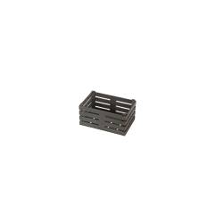 Caja de fibra de madera y pp negro 11x7x5 cm