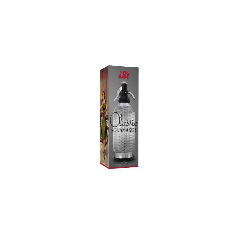 Soda Classic iSi sifón con red de acero inoxidable lt 1
