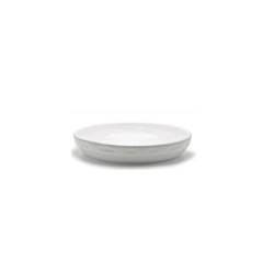 Plat rond empilable Cordonata en porcelaine blanche cm 32x6,5