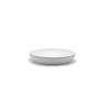 Plat rond empilable Cordonata en porcelaine blanche cm 32x6,5