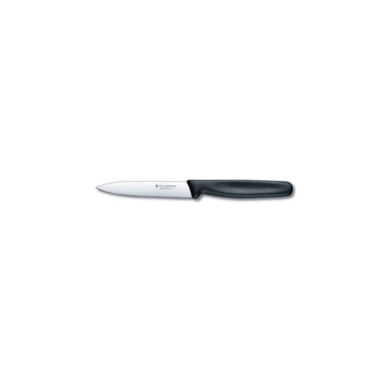 Cuchillo Victorinox de acero inoxidable con mango negro 20,5 cm