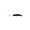 Couteau d'office Victorinox en acier inoxydable courbé avec manche noir 15.5 cm