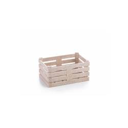 Caja de fibra de madera y pp de color arena 11x7x5 cm