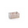 Caja de fibra de madera y pp de color arena 11x7x5 cm