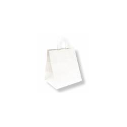 Bolsas habana con asas de cuerda en papel blanco cm 26x20x27