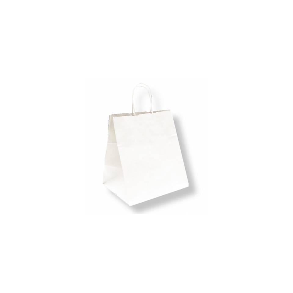 Sacs Havane avec poignées en corde en papier blanc cm 26x20x27