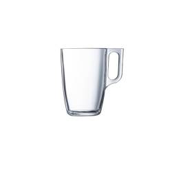 Voluto Arcoroc mug tumbler avec poignée en verre cl 25