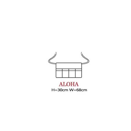 Brown faux leather Aloha apron 68x30 cm