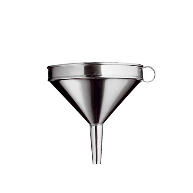 Embudo grande de acero inoxidable de 24 cm