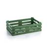 Caja de fibra de madera y pp verde 22x14x6,7 cm