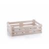 Caja de fibra de madera y pp de color arena 22x14x6,7 cm