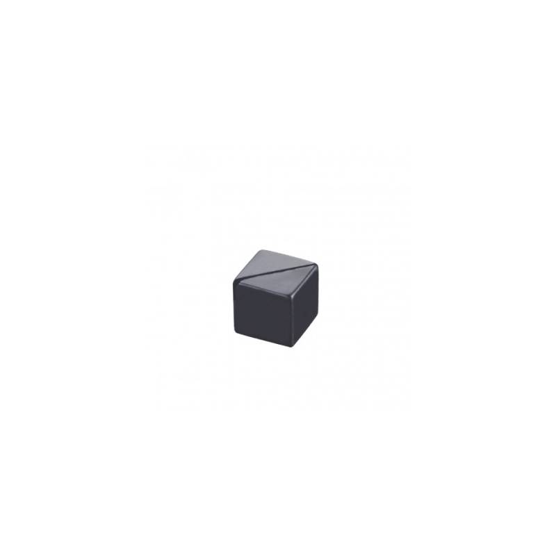 Porte-numéros cube en acrylique noir 3x3 cm
