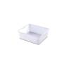 Araven bandeja rectangular de polietileno blanco lt 20