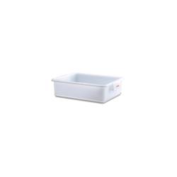 Araven rectangular tray in white polyethylene lt 25