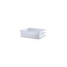 Araven bandeja rectangular en polietileno blanco lt 25