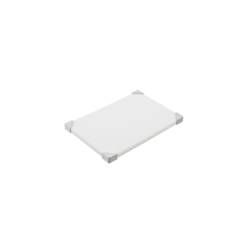 Tabla de cortar Araven de policarbonato blanco 30,4x20,4x1,9 cm