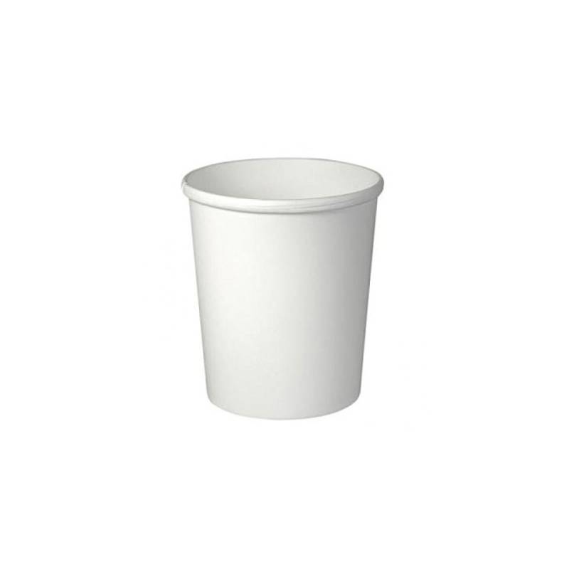 Envase Soupe Rond de cartón blanco cl 95