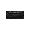 Bandeja rectangular de melamina negra efecto pizarra 18x40 cm