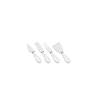 Set de 4 couteaux à fromage en acier inoxydable avec manche en porcelaine