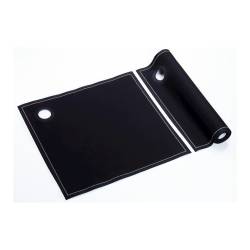 Serviette de table en coton noir 40x40 cm
