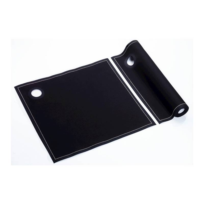 Serviette de table en coton noir 40x40 cm