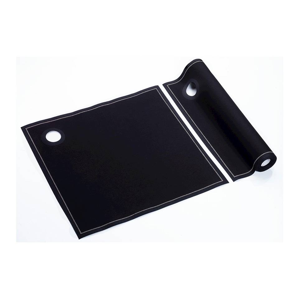 Servilleta de algodón negro para botellas 40x40 cm