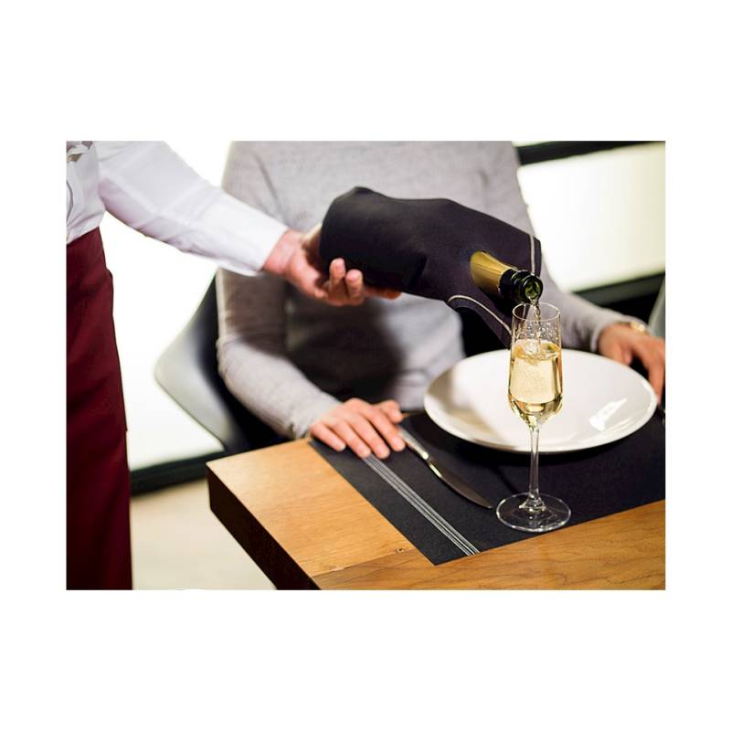 Black cotton bottle napkin cm 40x40