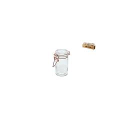 Bocal en verre avec bouchon hermétique cl 10