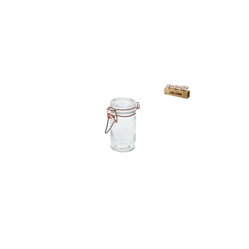 Bocal en verre avec bouchon hermétique cl 10