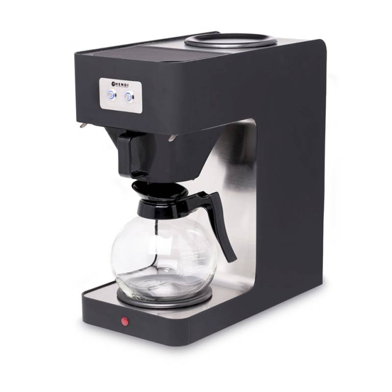 Machine à café Profiline Hendi en acier inoxydable et polypropylène noir lt 1.8