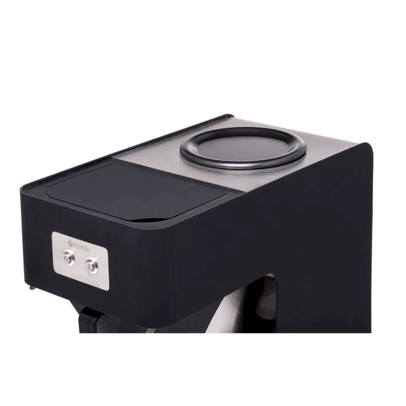 Cafetera Profiline Hendi de acero inoxidable y polipropileno negro lt 1.8