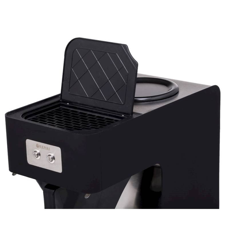 Machine à café Profiline Hendi en acier inoxydable et polypropylène noir lt 1.8