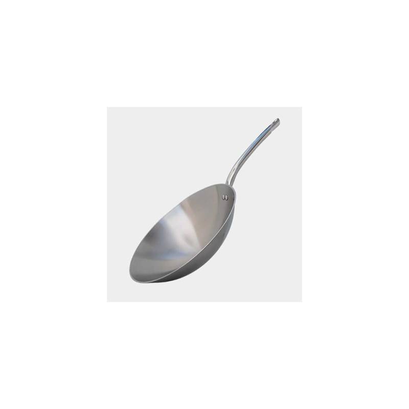 Wok de inducción con una asa de acero inoxidable De Buyer 36 cm