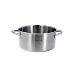 De Buyer Prim'appety induction casserole moyenne 2 poignées en acier inoxydable cm 28