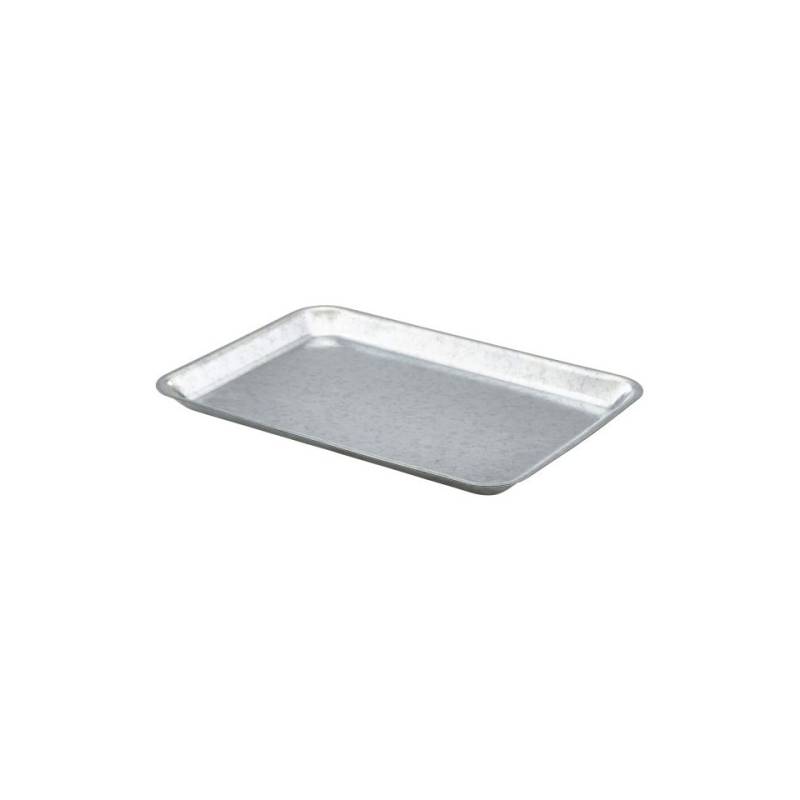 Plateau rectangulaire en acier galvanisé 31.5x21.5 cm